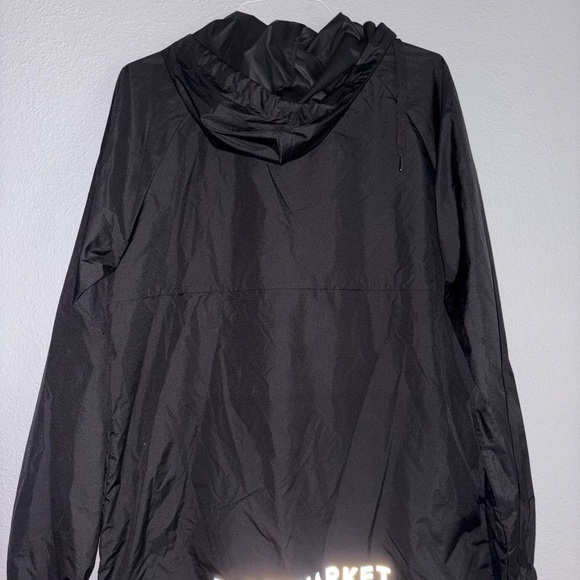 Men's Black Windbreaker Jacket - Picture 2 of 3